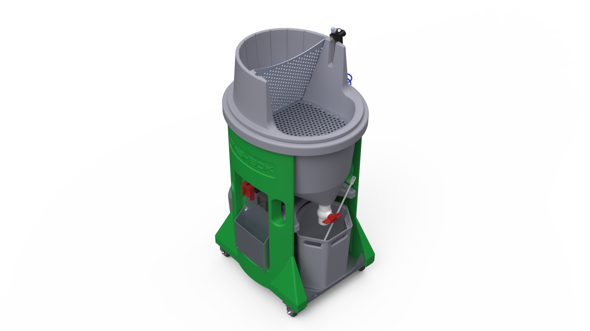 Washbox Rocket | Mobile Closed Loop Wash station for Construction Trades US18V/110V