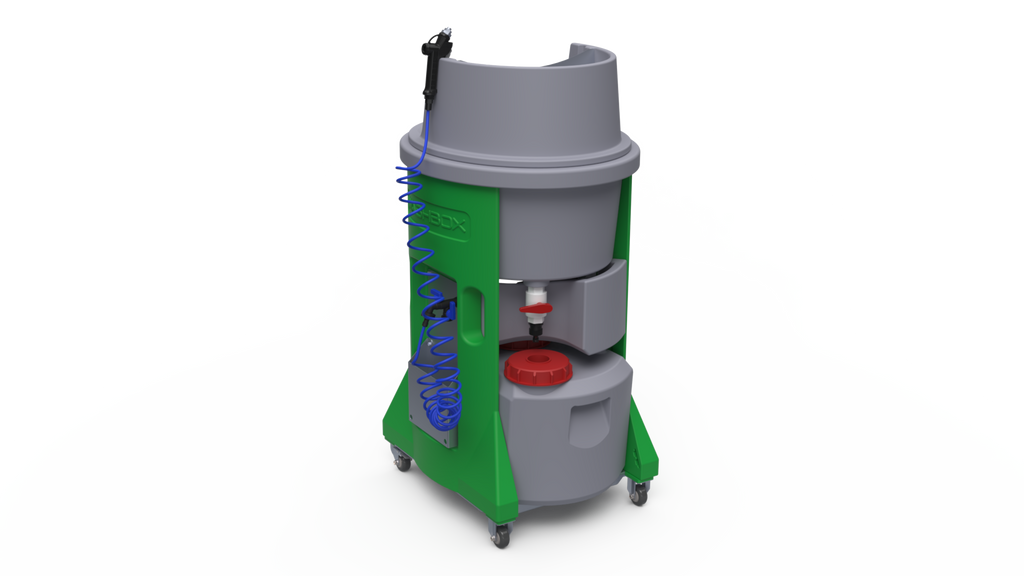 Washbox Rocket | Mobile Closed Loop Wash station for Construction Trades US18V/110V