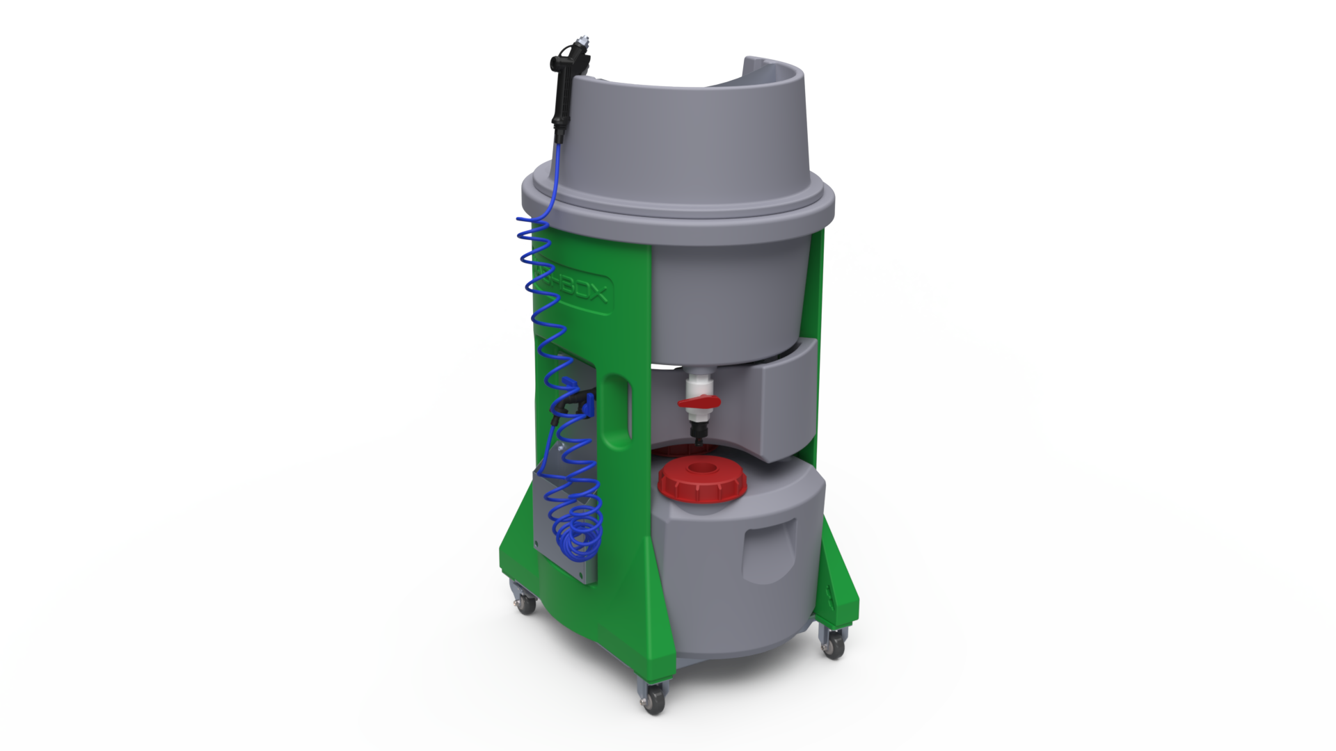 Washbox Rocket | Mobile Closed Loop Wash station for Construction Trades US18V/110V