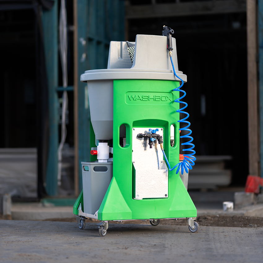 Washbox Rocket | Mobile Closed Loop Wash station for Construction Trades US18V/110V