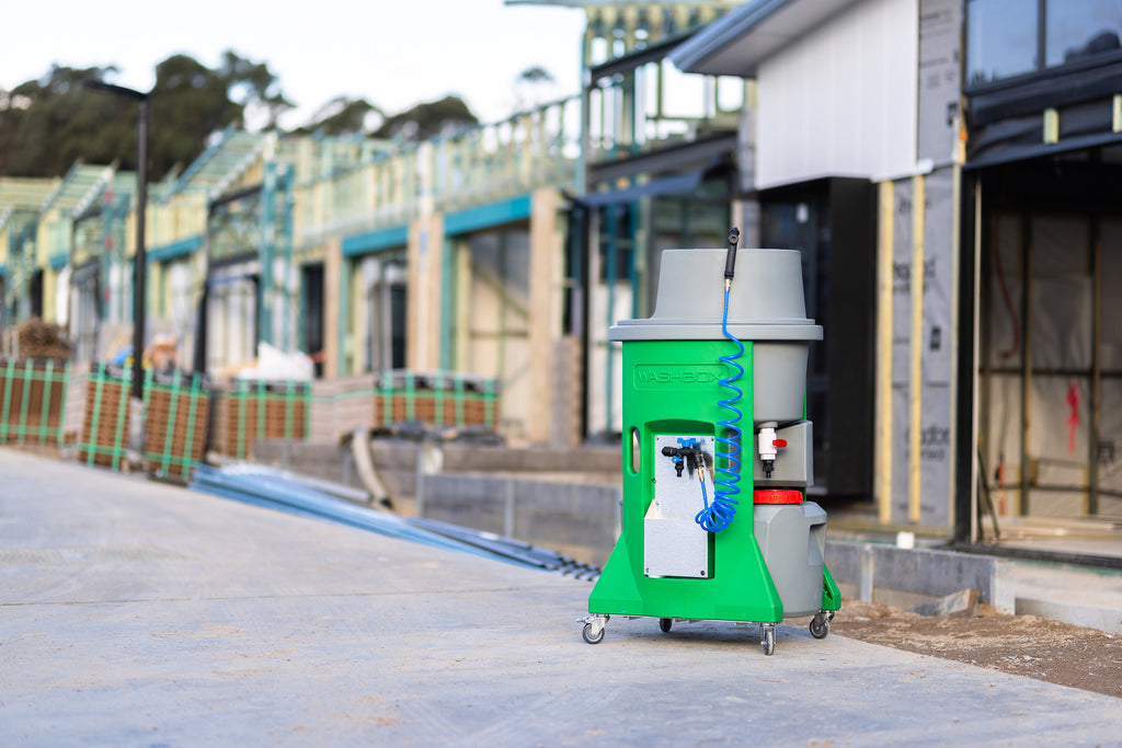 Washbox Rocket | Mobile Closed Loop Wash station for Construction Trades US18V/110V