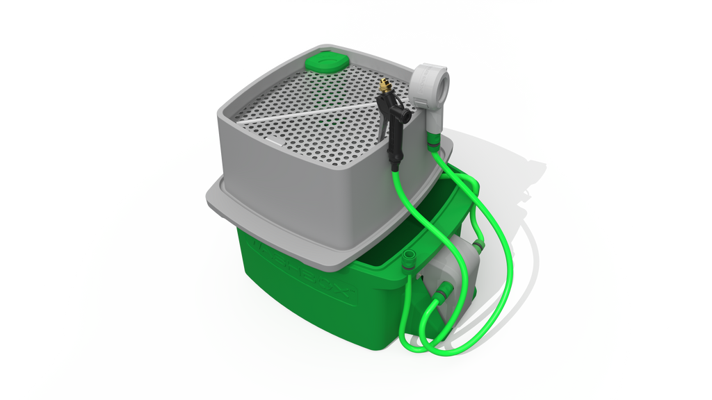 Washbox Rover | Portable battery powered wash station for vans and small sites US Version