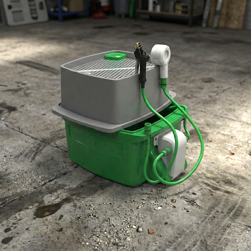 Washbox Rover | Portable battery powered wash station for vans and small sites US Version